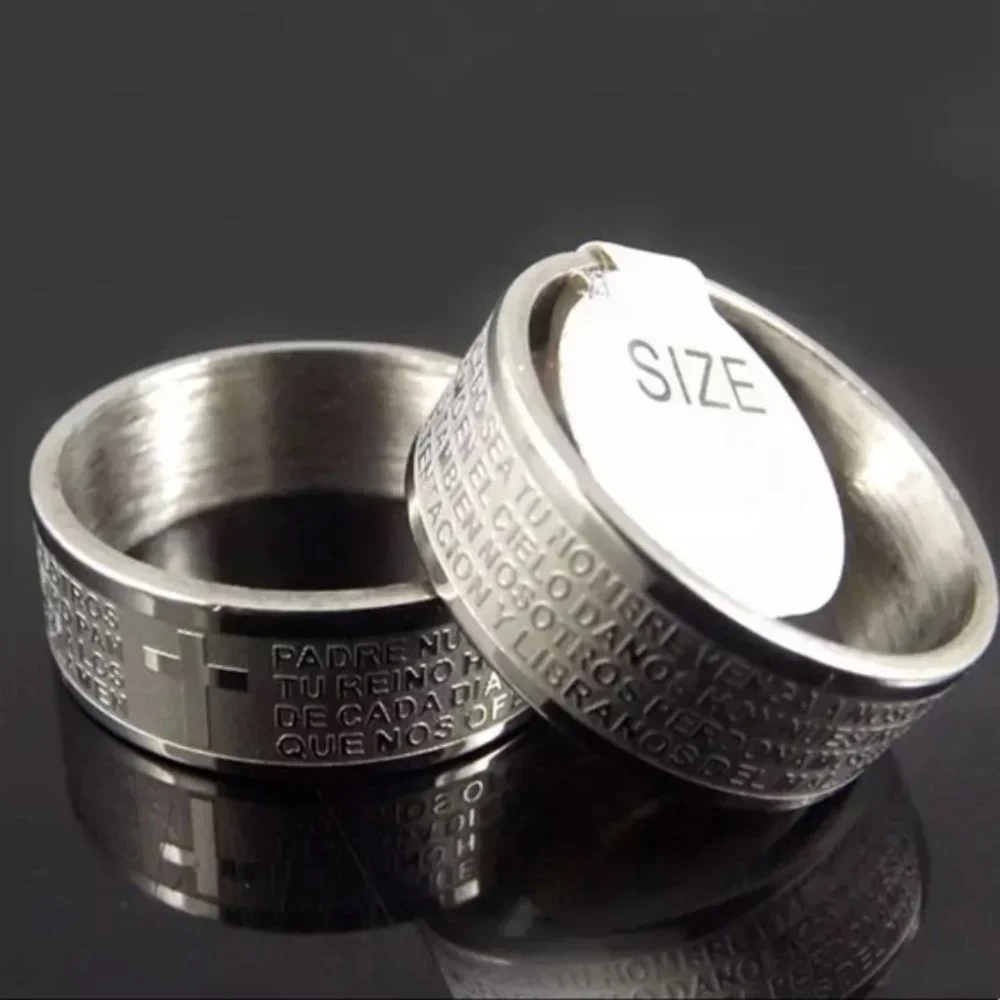 8mm Cross Stainless Steel Ring Men’s / Women’s
